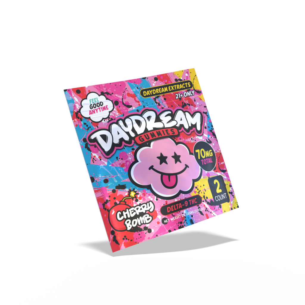 Daydream Cherry Bomb gummies pouch
