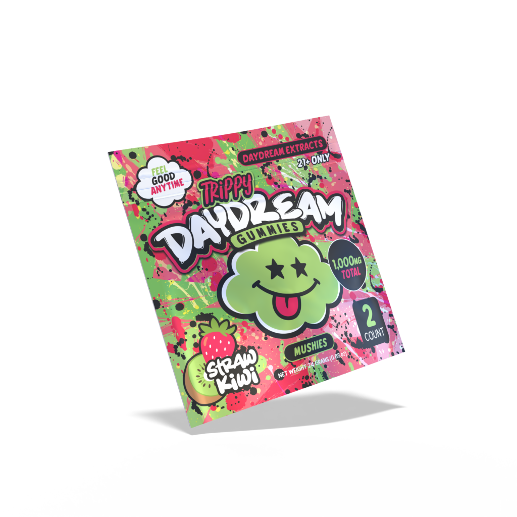 Daydream Straw Kiwi gummies pouch